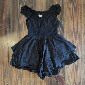 Urban Outfitters Cap Sleeve Ruffle Romper